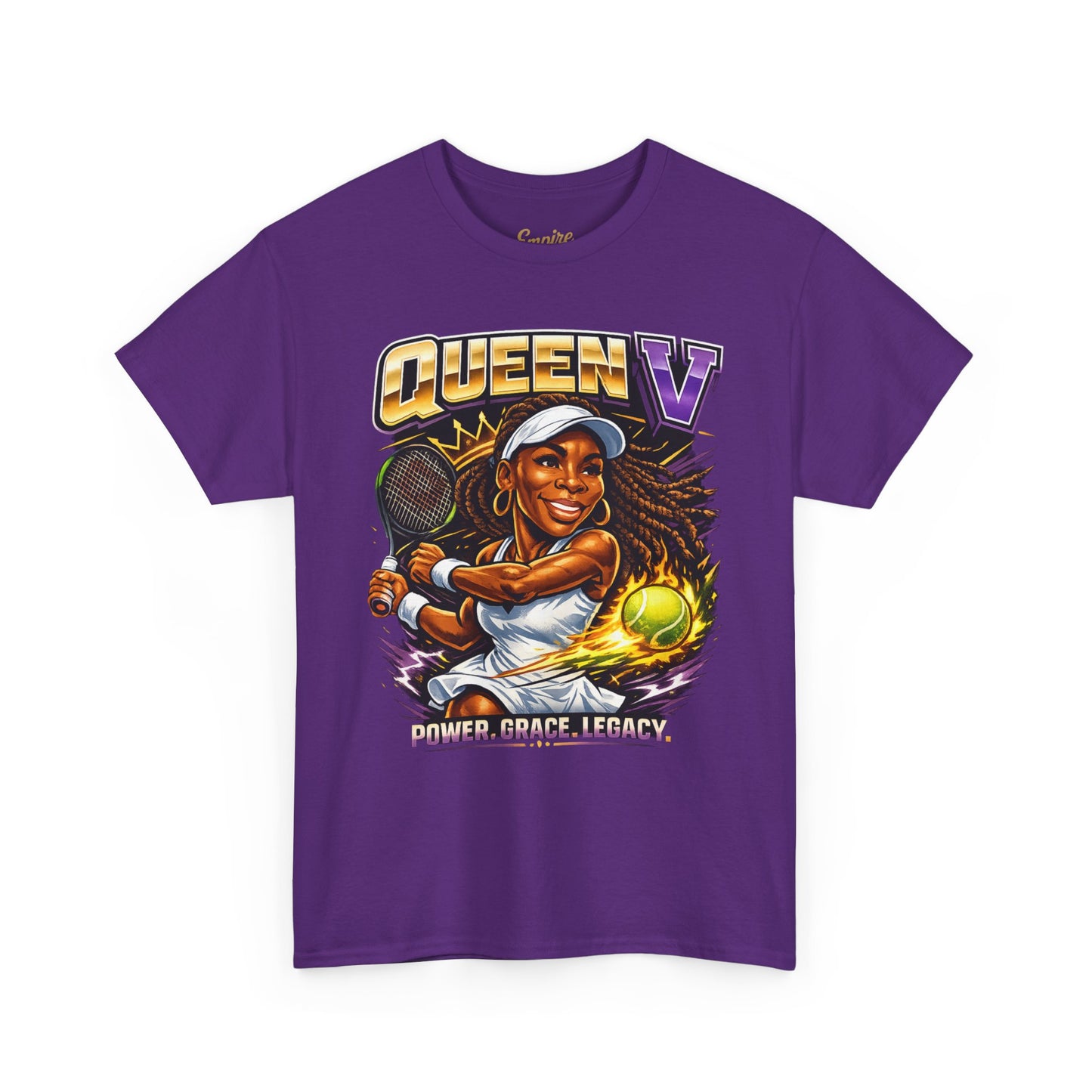 Queen V Tennis Tee — "Queen V" Venus Williams Tribute Shirt