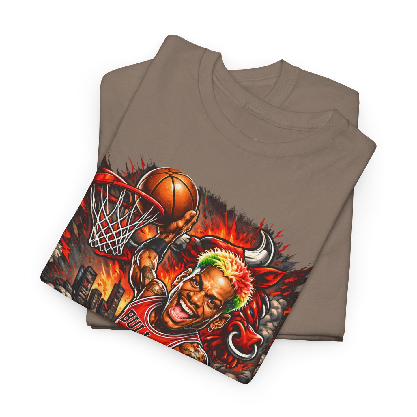 Dennis Rodman 91 Basketball T-Shirt — Vintage Chicago Bulls Jersey Tee