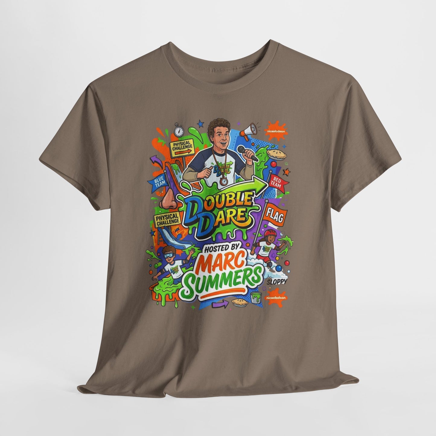 Double Dare Retro Graphic Tee — Hosted by Marc Summers, 90s Nickelodeon Nostalgia