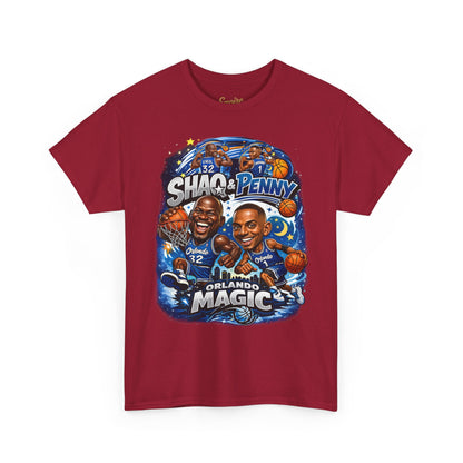 Orlando Magic Basketball Tee — Shaq & Penny Retro Cartoon Design