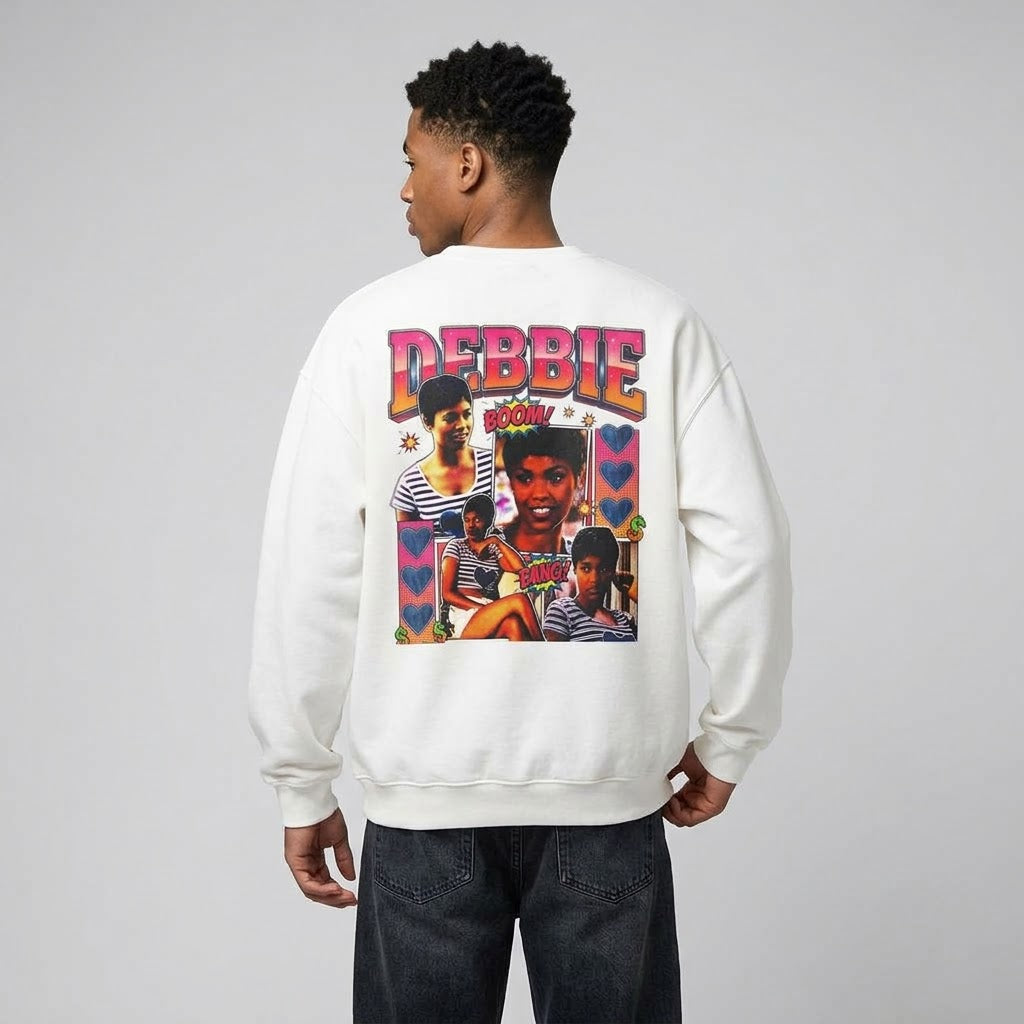Debbie Retro Photo Collage Crewneck Sweatshirt