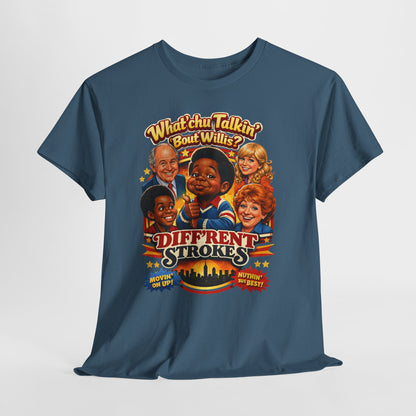 Different Strokes Retro TV Tee — "Whatchu Talkin' 'Bout Willis?" Vintage Sitcom T-Shirt