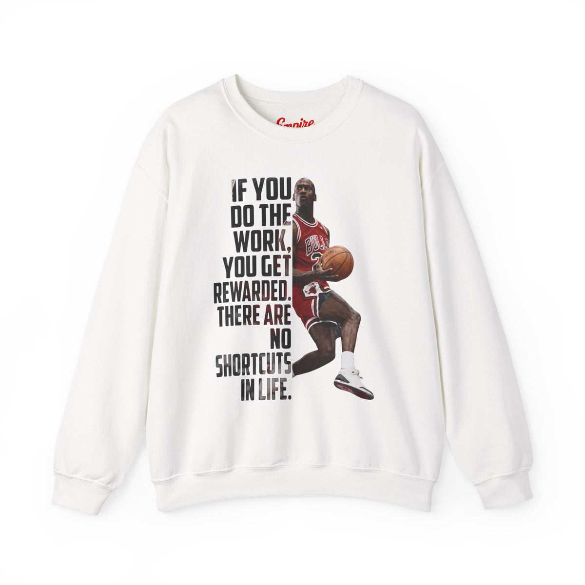 Motivational Basketball Quote Crewneck Sweatshirt