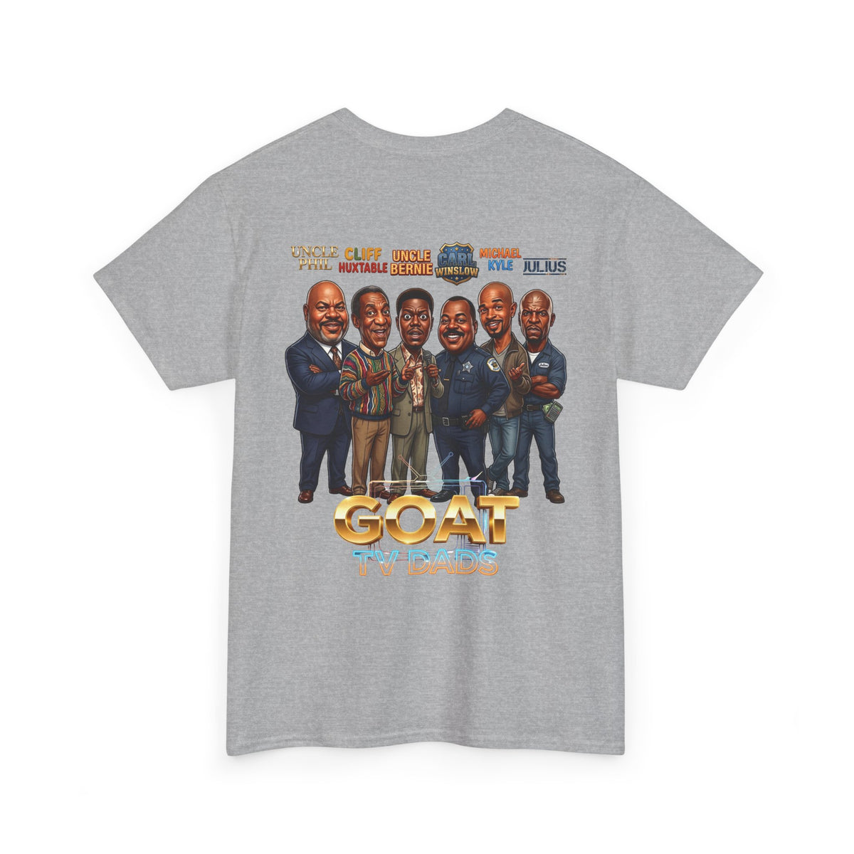 GOAT TV Dads T-Shirt — Caricature TV Fathers Reunion Tee