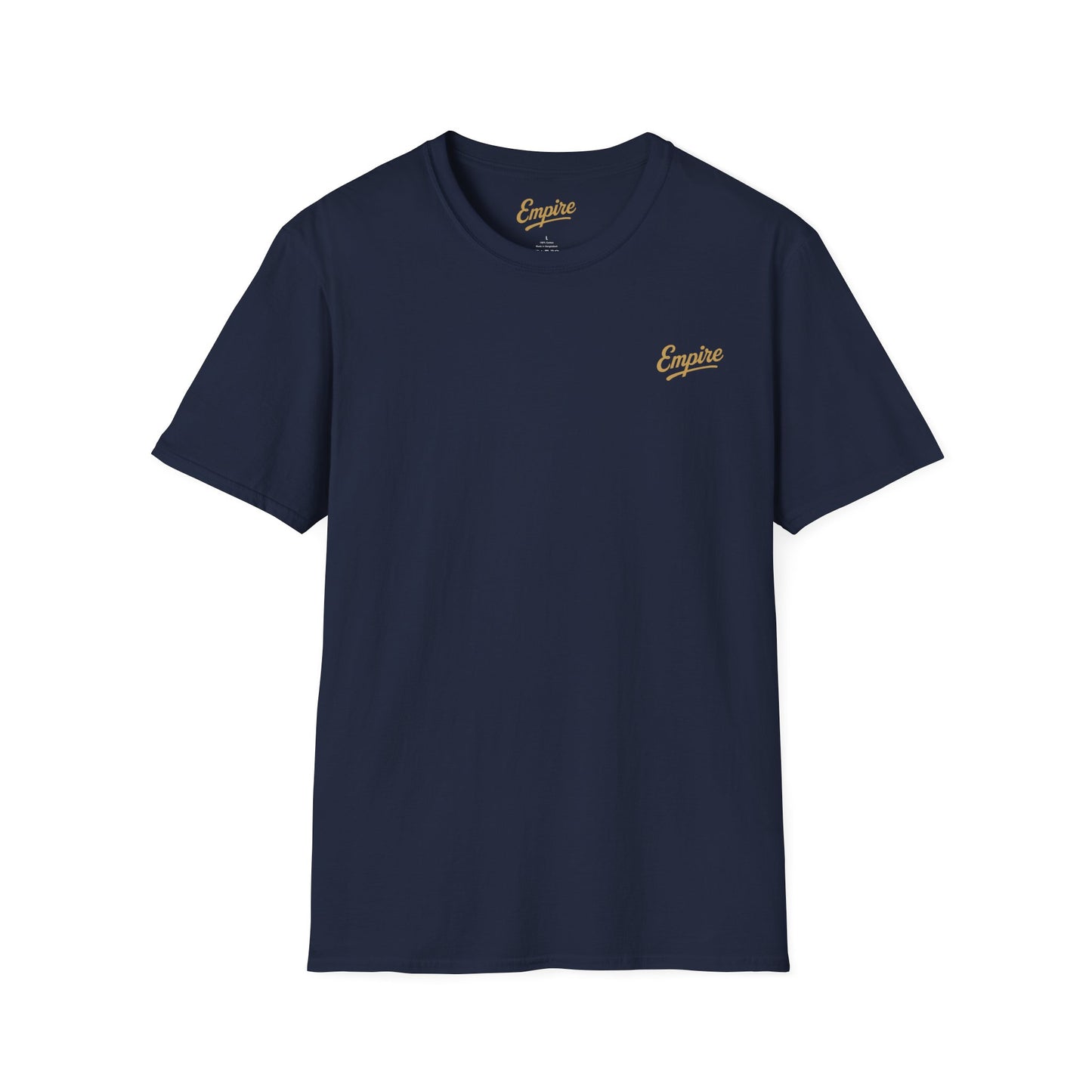 Softstyle Gold 'Empire' Logo T-Shirt