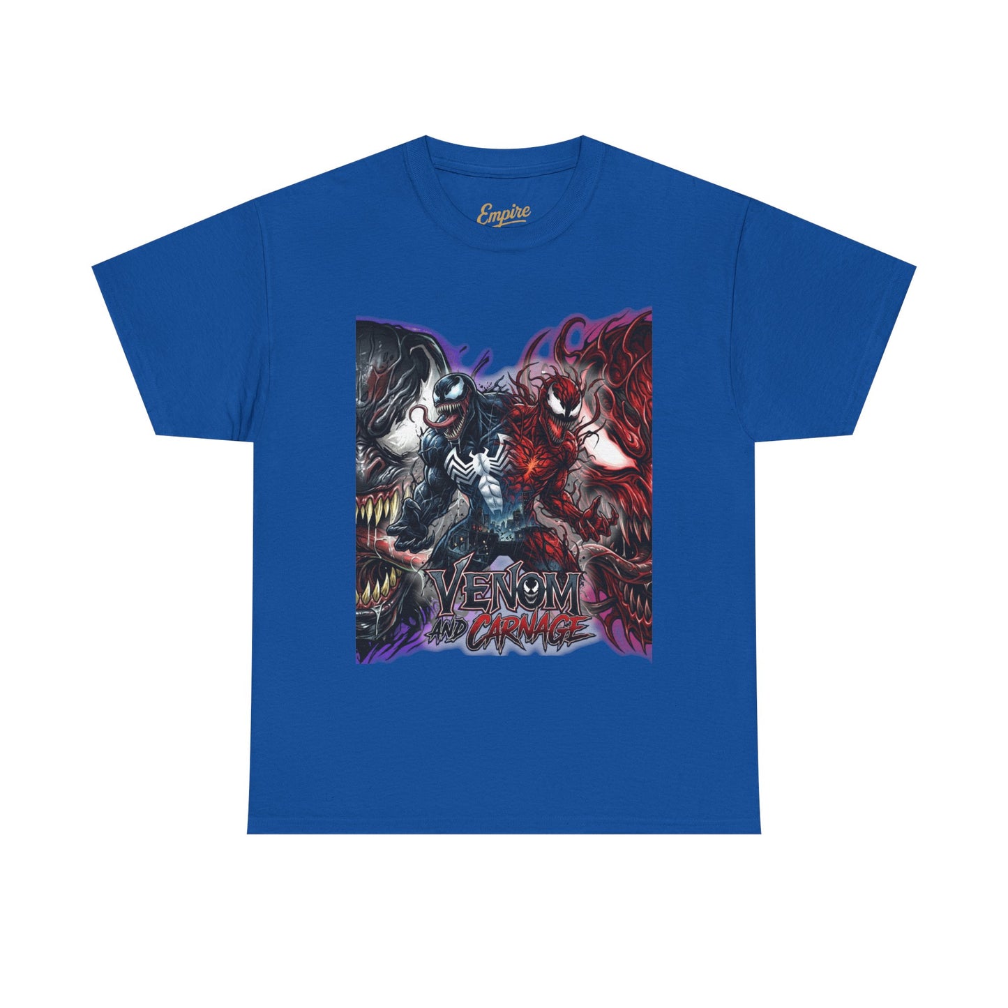 Venom vs Carnage Graphic Tee - Comic Movie Villains Shirt