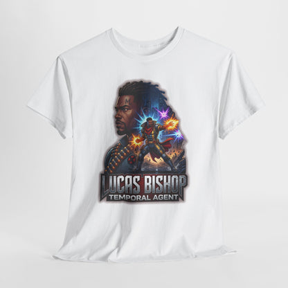 Lucas Bishop Temporal Agent T-Shirt — Retro Sci‑Fi Movie Poster Tee