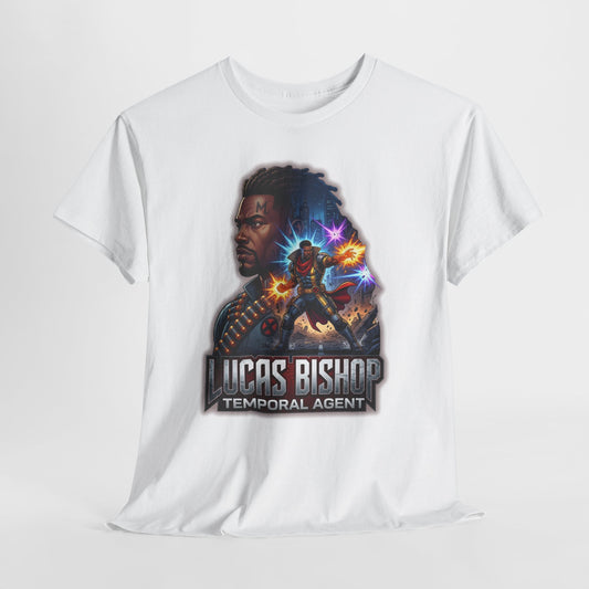 Lucas Bishop Temporal Agent T-Shirt — Retro Sci‑Fi Movie Poster Tee