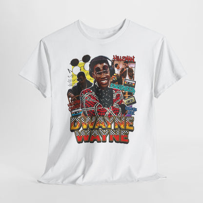 Retro A Different World Collage Graphic Tee — Dwayne Wayne Tribute Design