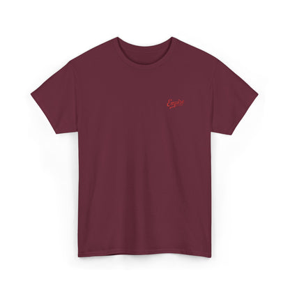 Signature Embroidered Empire Red Chest Logo T-Shirt
