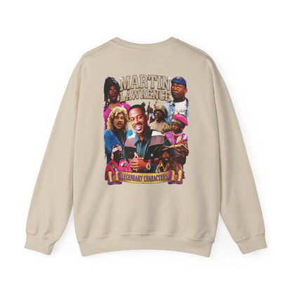 Martin Crewneck Sweatshirt — 'Legendary Characters' Retro TV Cast Graphic