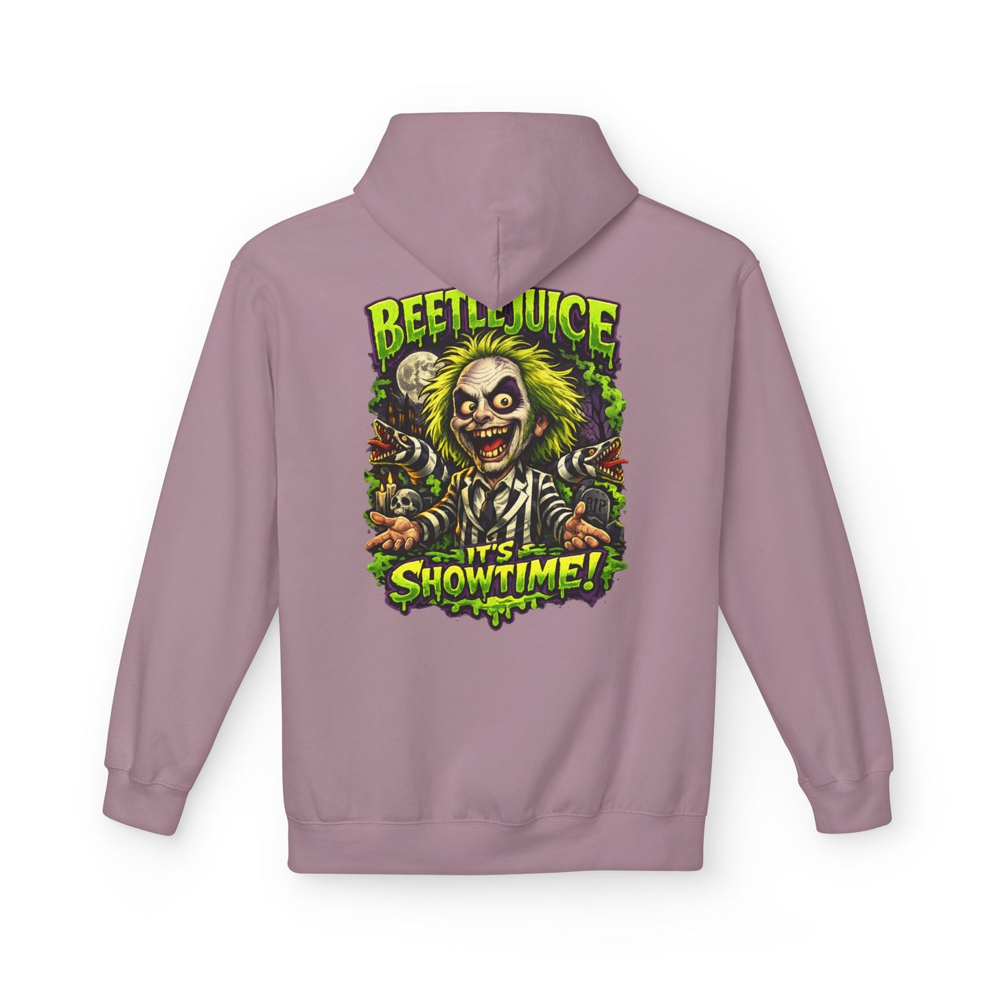 Beetlejuice "It's Showtime" Unisex Midweight Softstyle Fleece Hoodie