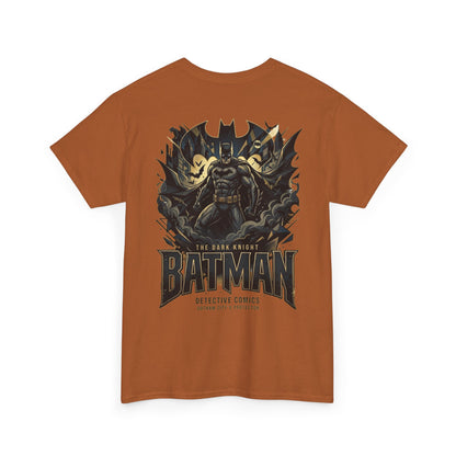 Batman Graphic Tee — Retro Logo & Dark Knight Back Print