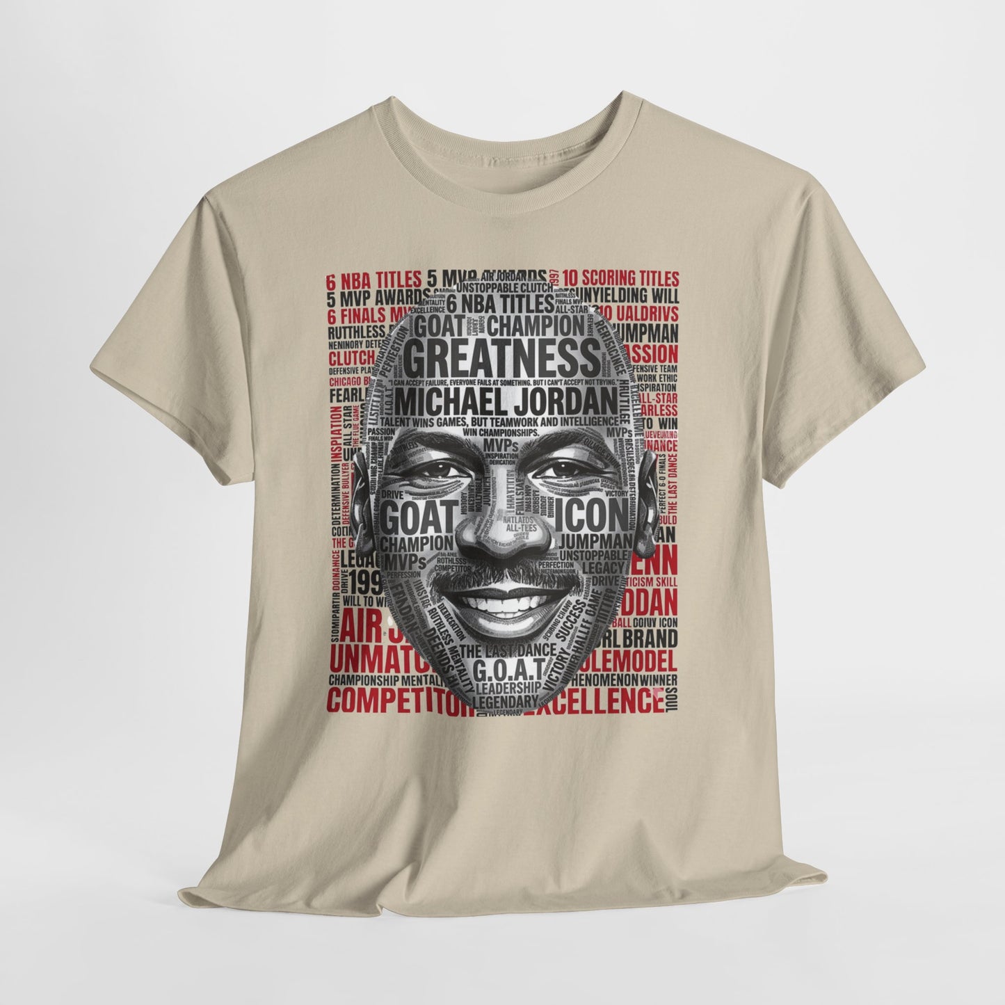 Greatness Icon T-Shirt — Motivational Basketball Portrait Tee