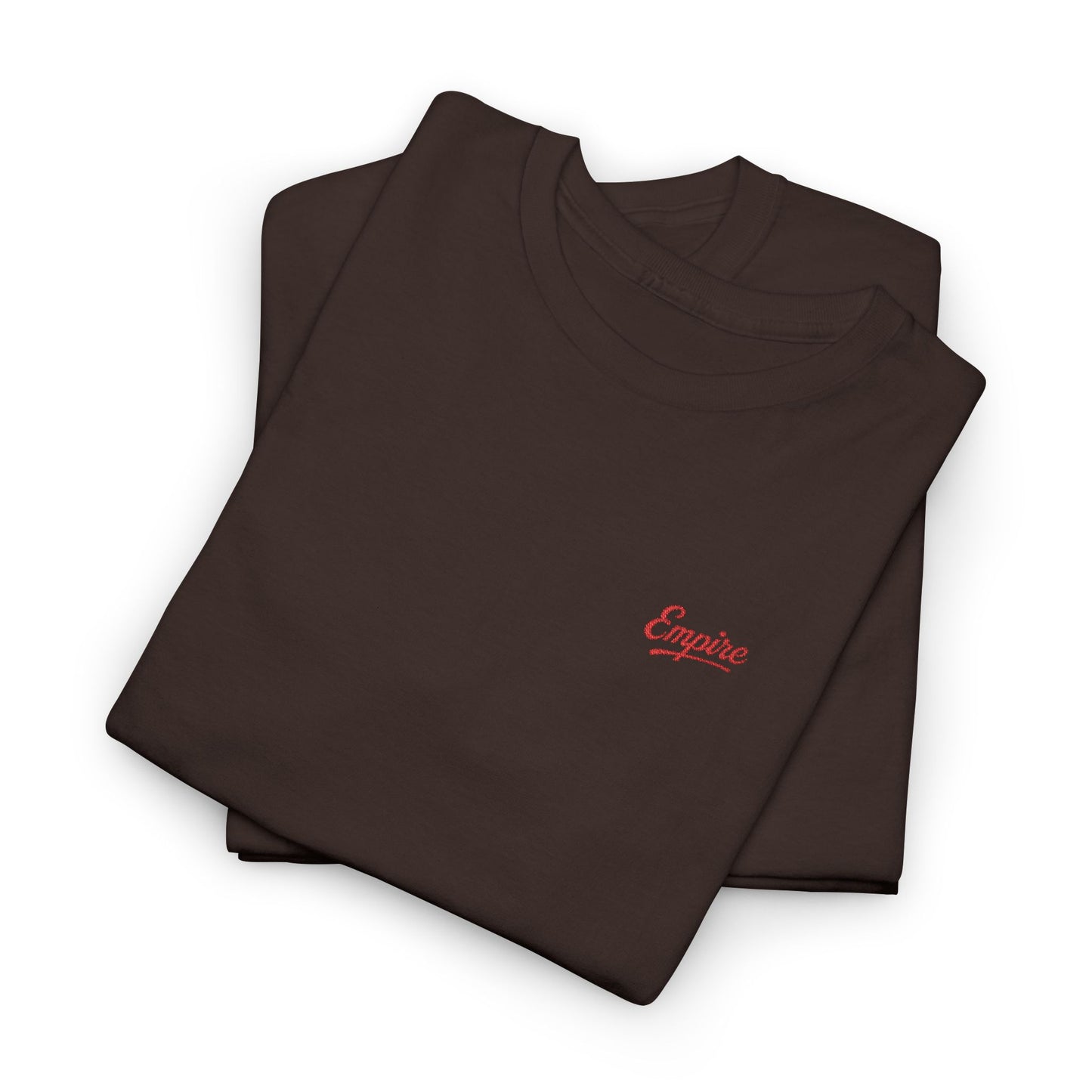 Signature Embroidered Empire Red Chest Logo T-Shirt