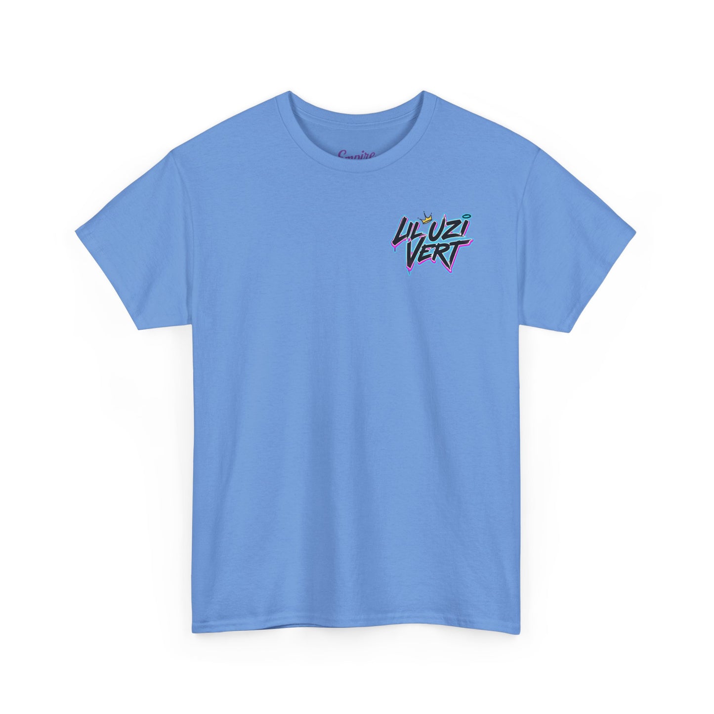 Lil Uzi Graphic Tee — Retro Neon Logo & Photo Back Print