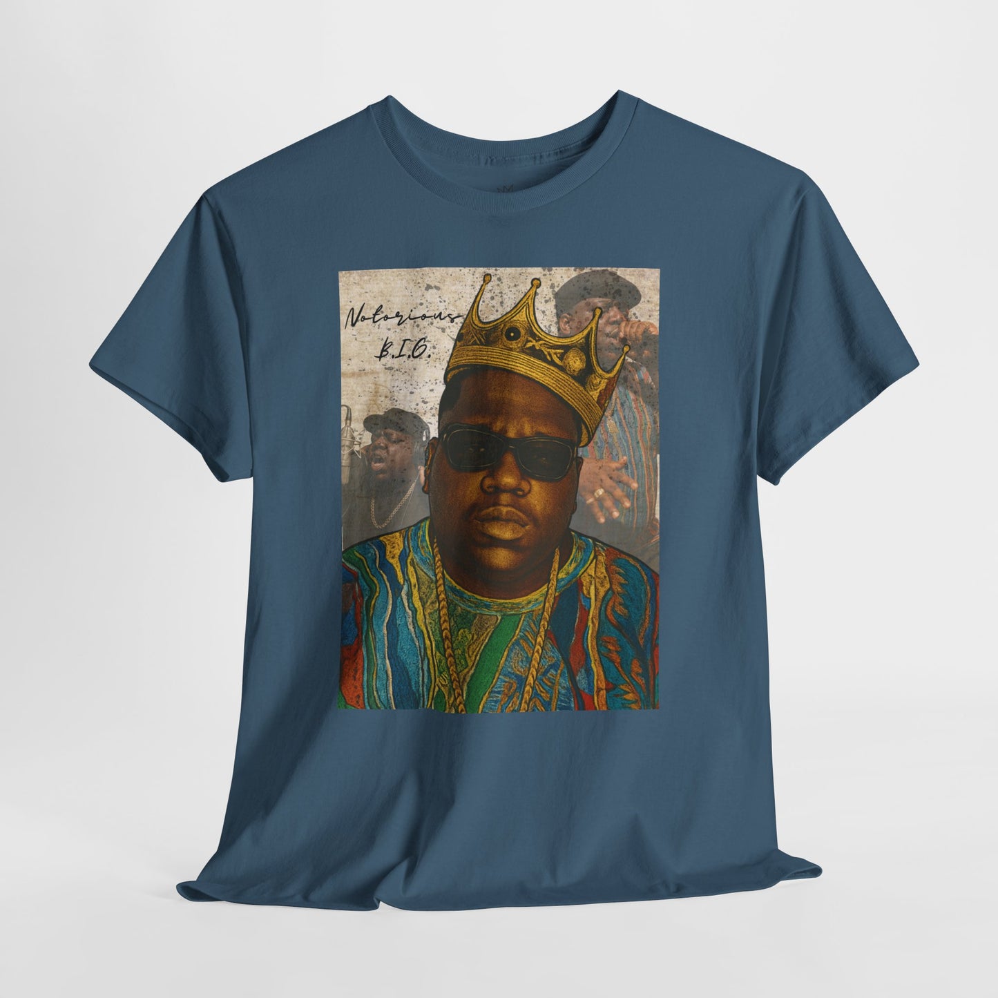 Retro Biggie Smalls Hip-Hop Icon Unisex Heavy Cotton Tee
