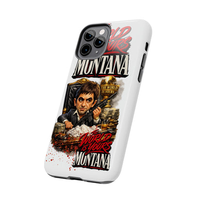 Tony Montana "The World Is Yours" Vintage Caricature Tough Phone Case