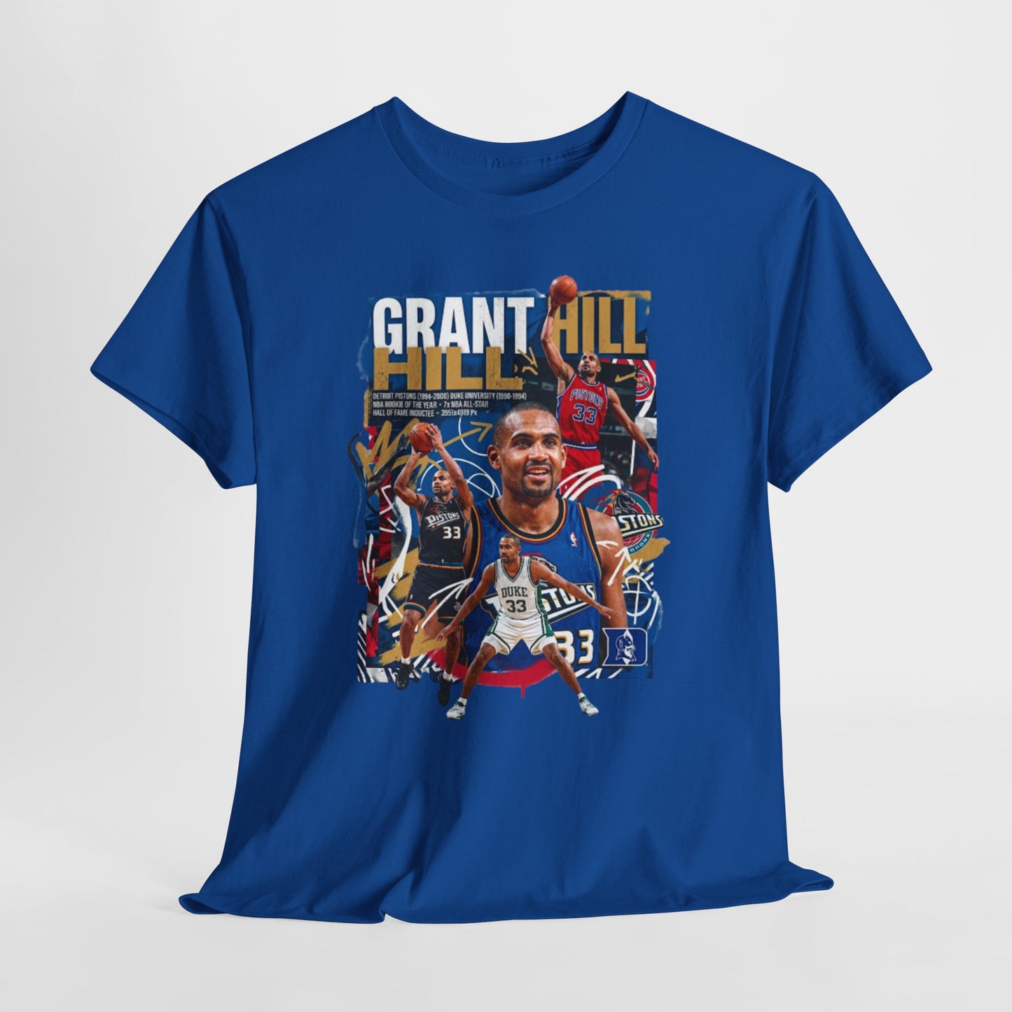 Grant Hill - Retro Basketball Player Collage