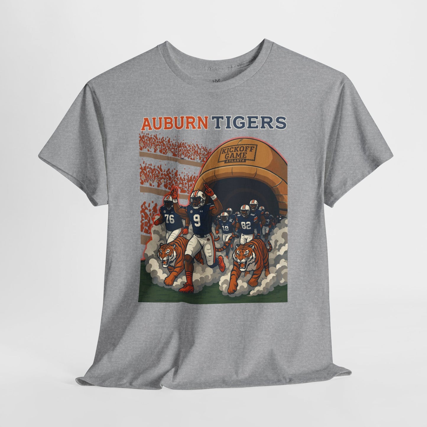 Auburn Tigers Graphic Tee - Unisex Heavy Cotton Shirt for Game Day, Sports Fans, Birthday Gifts, Tailgating, College Spirit
