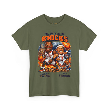 New York Knicks Patrick Ewing & John Starks Retro Basketball Tee