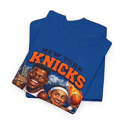 New York Knicks Patrick Ewing & John Starks Retro Basketball Tee