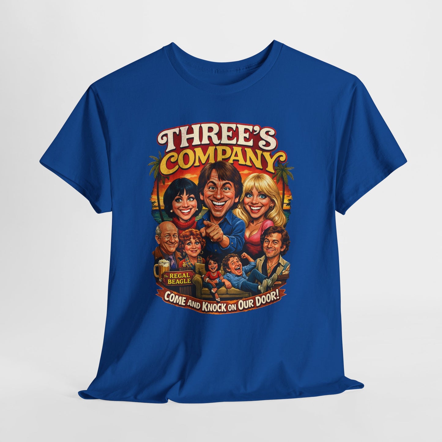 Three's Company Vintage TV Tee — Retro Sitcom Graphic T-Shirt