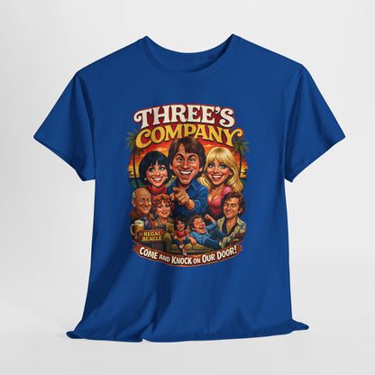 Three's Company Vintage TV Tee — Retro Sitcom Graphic T-Shirt
