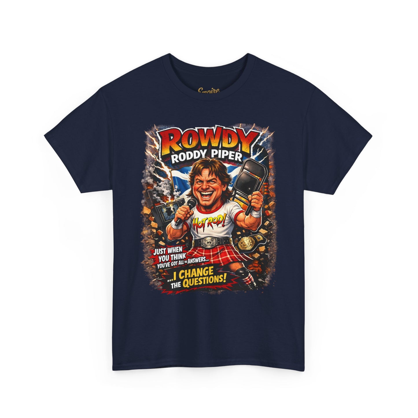 Rowdy Roddy Piper T-Shirt — Retro Wrestling Graphic Tee
