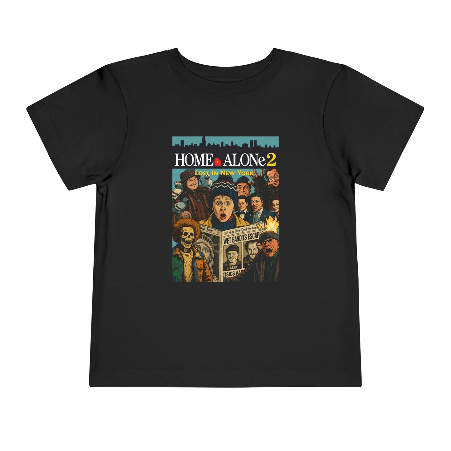 Home Alone 2 Toddler Tee - Fun Kid's Shirt for Movie Fans, Birthday Gift, Playtime, Family Movie Night, Holiday Apparel
