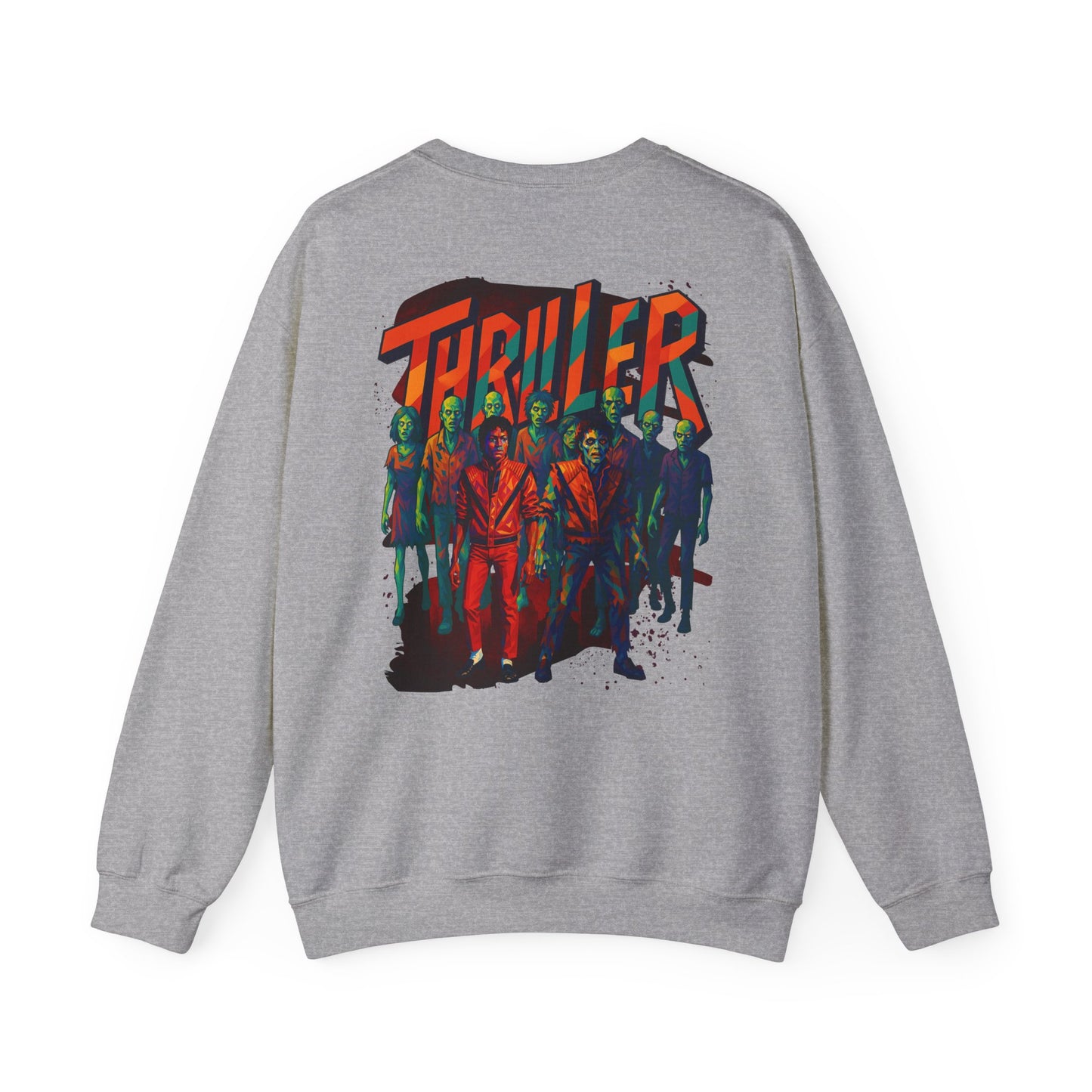 MJ Thriller Graphic Sweatshirt — Retro Michael Jackson Inspired Crewneck