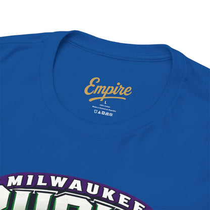 Milwaukee Bucks Retro Player Cartoon Tee — 'Ray Allen' Basketball Graphic T-Shirt