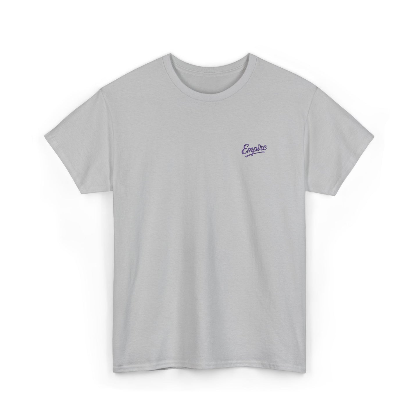 Signature Embroidered Empire Purple Chest Logo T-Shirt