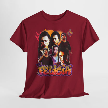 Bye Felicia Graphic Tee — Retro Movie Collage Portrait T-Shirt