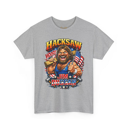 Jim Duggan “Hacksaw” Graphic Tee – Retro Wrestling Fan Shirt