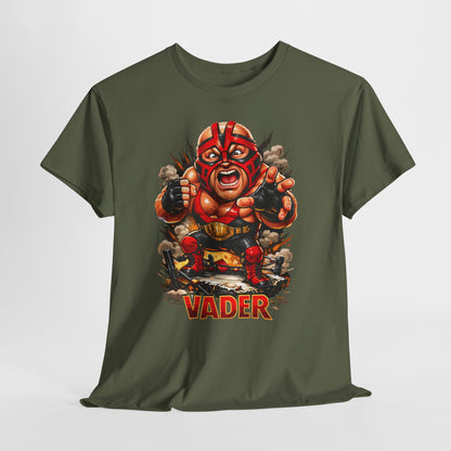 Vader Wrestler Graphic Tee — Retro Cartoon Wrestling T‑Shirt
