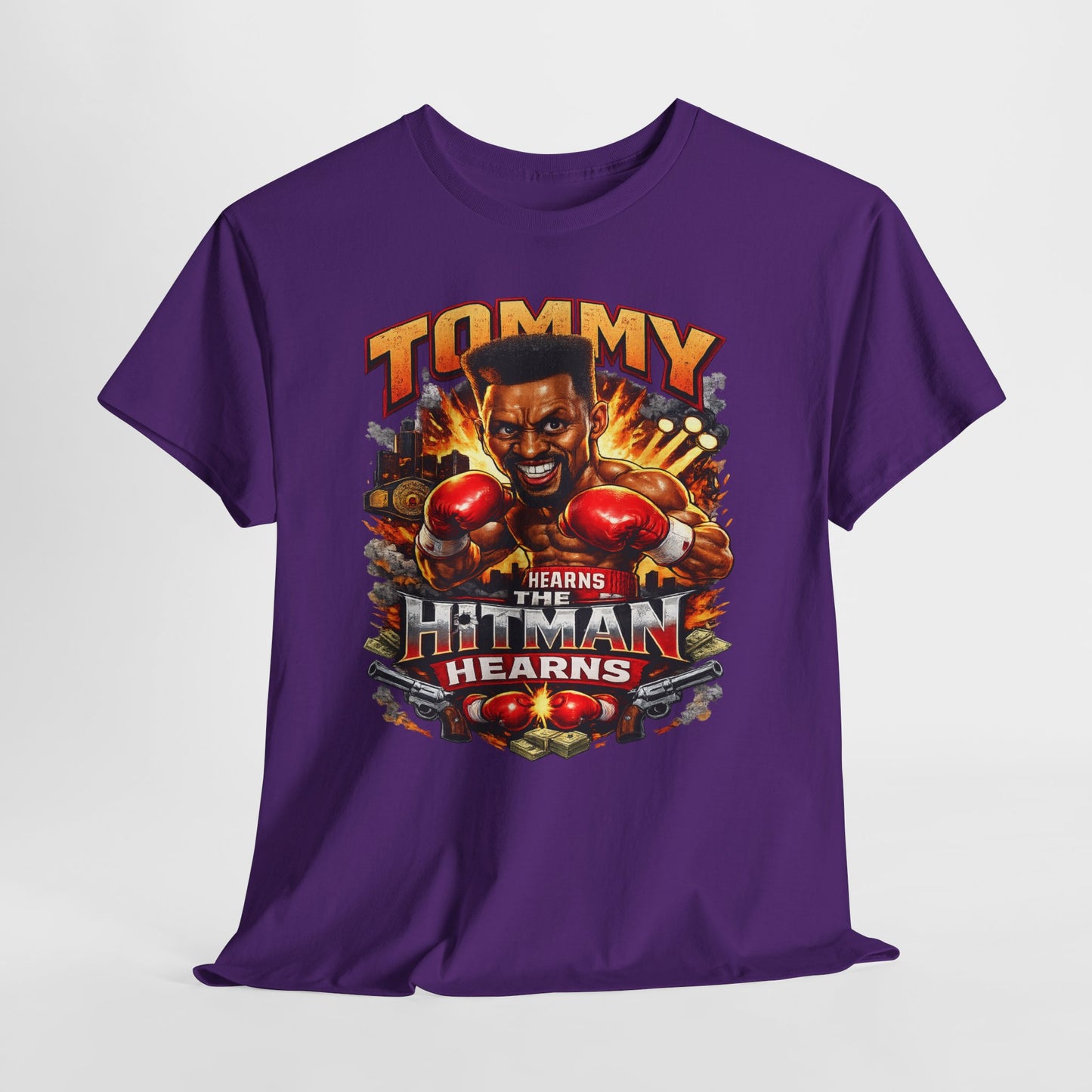 Tommy Hearns Boxing T-Shirt — Hitman Hearns Vintage Fight Graphic Tee