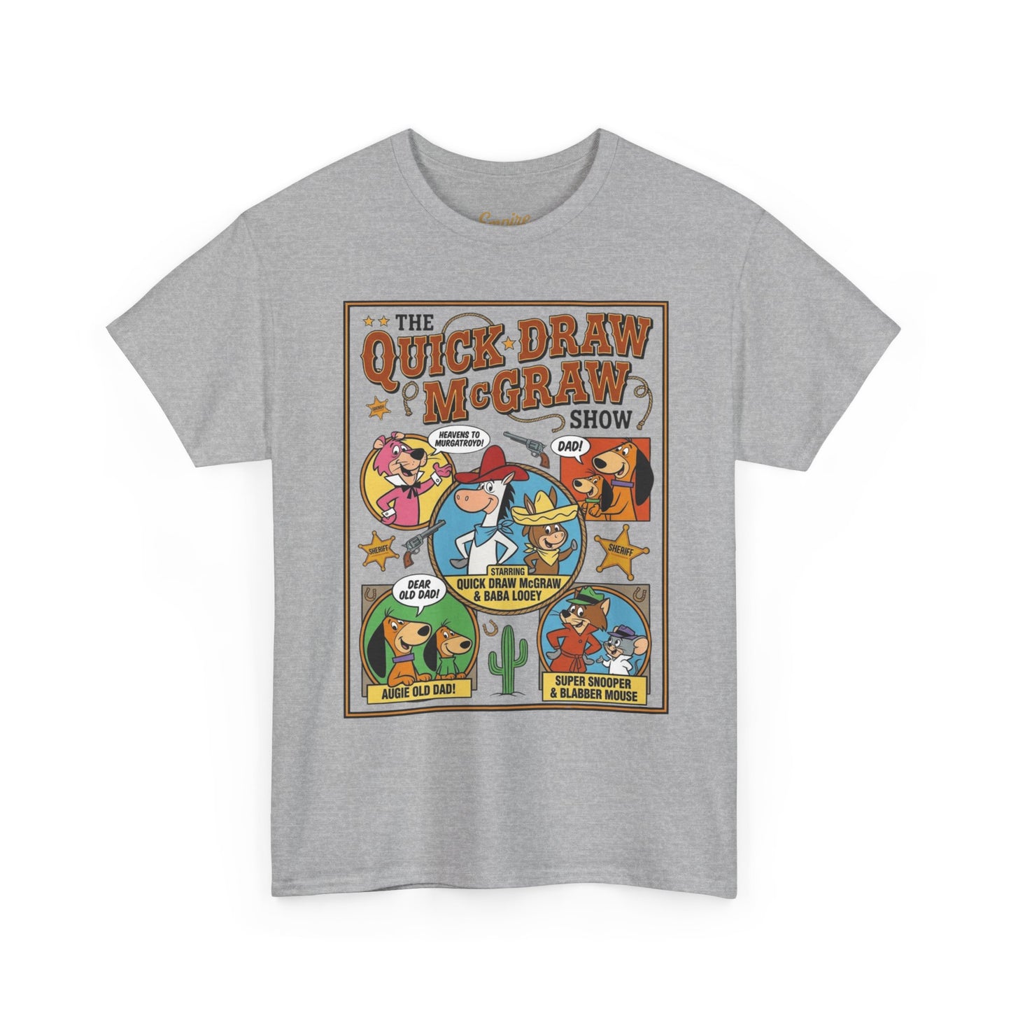 Quick Draw McGraw Retro Cartoon T‑Shirt