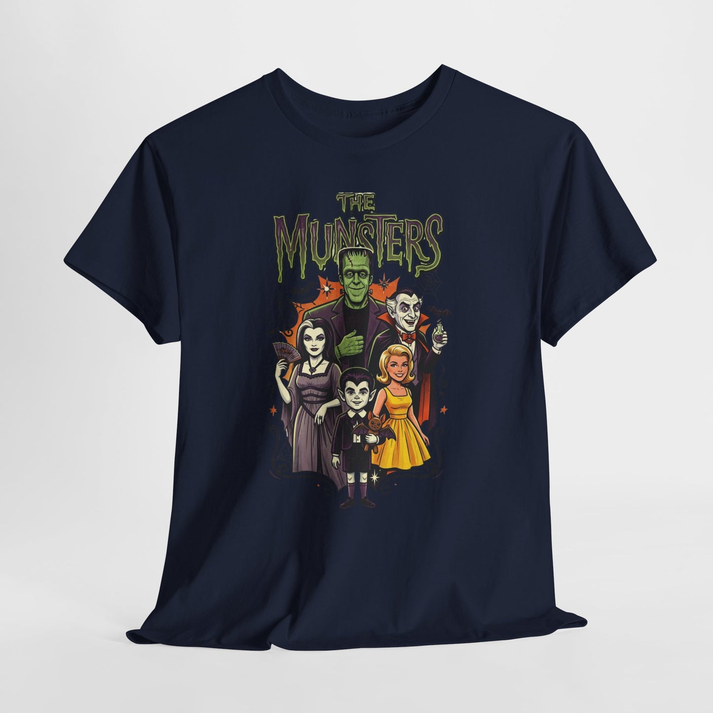 Monster Family Tee — "The Munsters" Retro Halloween Graphic T-Shirt