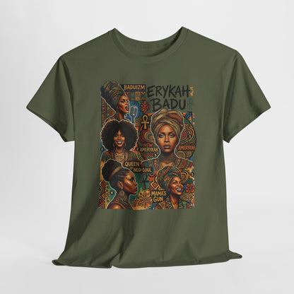 Retro Soul Collage Tee – Erykah Badu Inspired Graphic T-Shirt