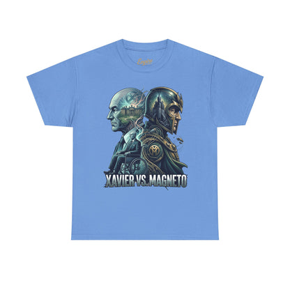 Xavier vs Magneto Graphic Tee — Retro Comic Mutant Showdown T-Shirt