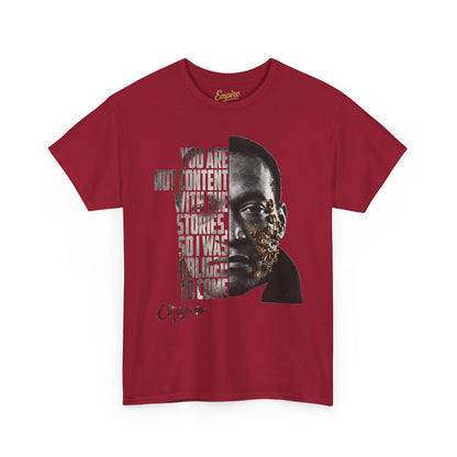 Candyman - I Was Obliged to Come Typography Portrait Graphic T-Shirt