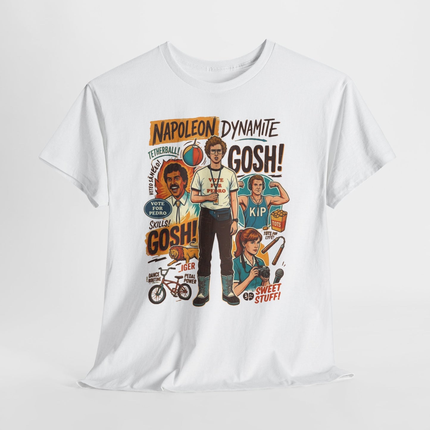 Napoleon Dynamite Graphic T‑Shirt — Retro Movie Quote Tee