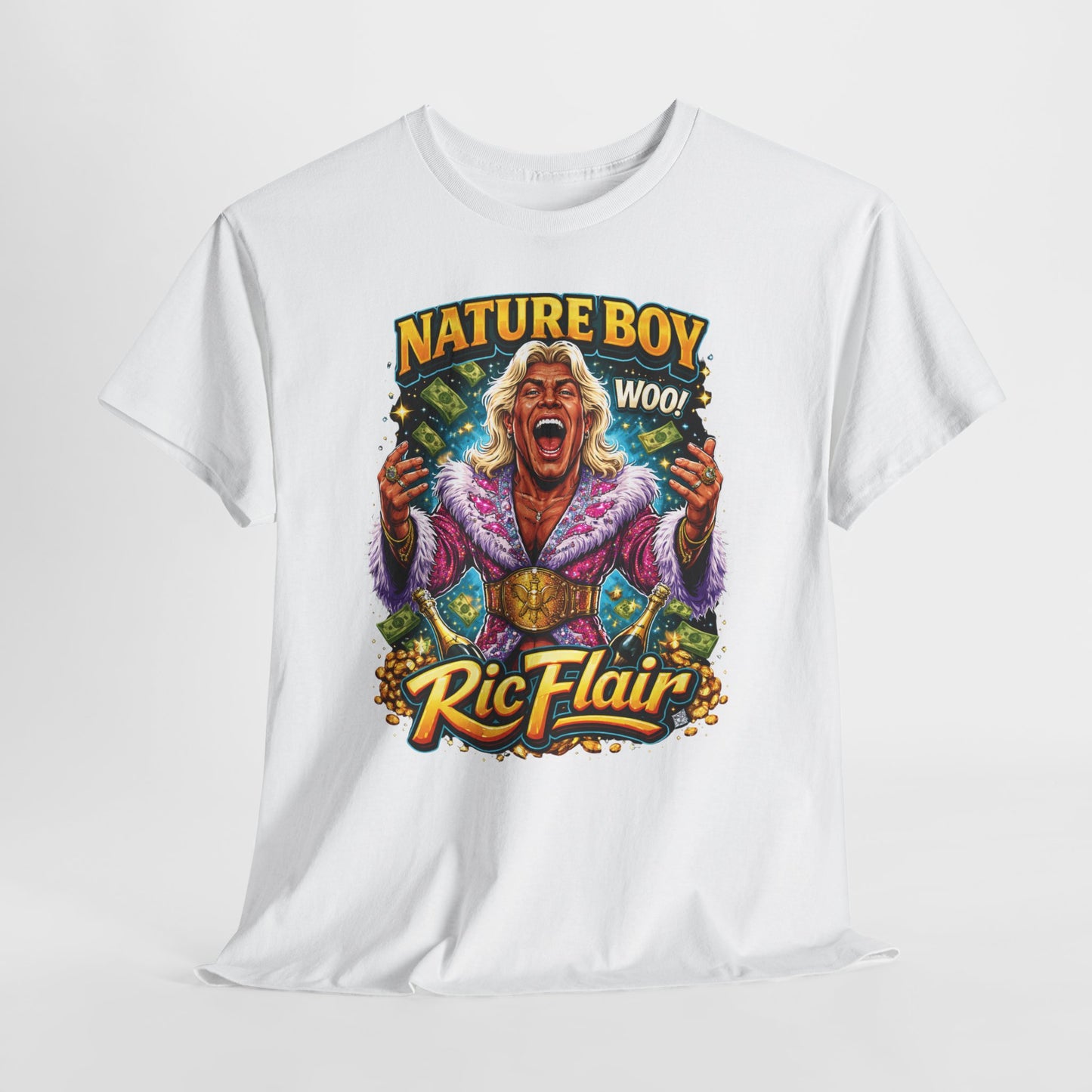 Ric Flair 'Nature Boy' Graphic Tee — Retro Wrestling Fan T-Shirt