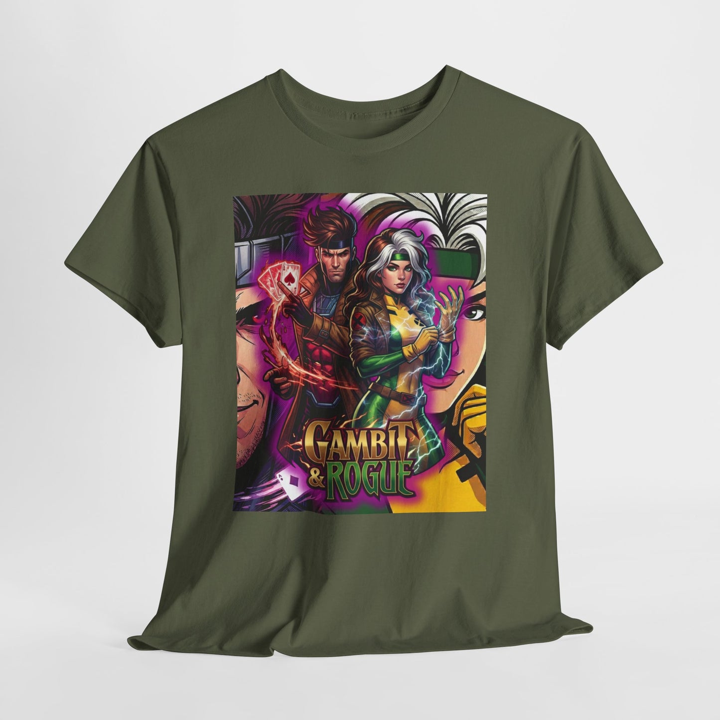 Gambit & Rogue Comic Art T-Shirt