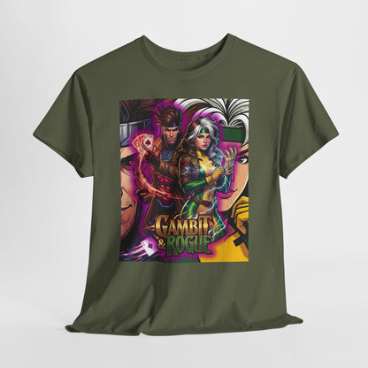 Gambit & Rogue Comic Art T-Shirt