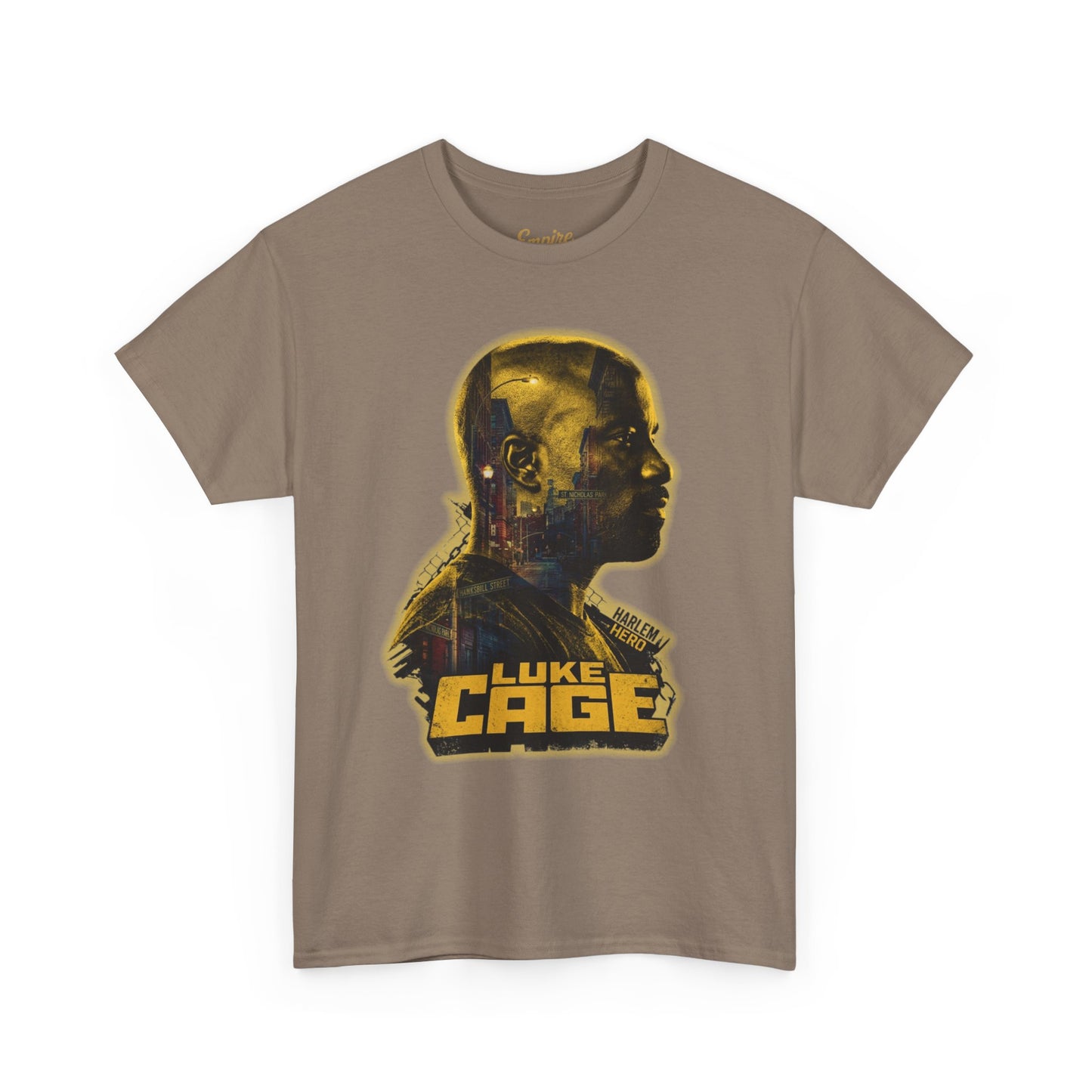 Luke Cage Profile Graphic Tee — Retro Marvel Street Hero T‑Shirt
