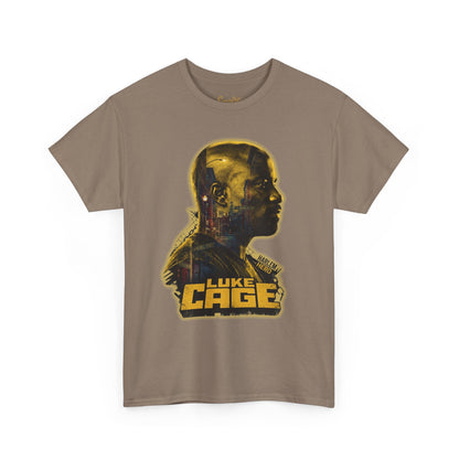 Luke Cage Profile Graphic Tee — Retro Marvel Street Hero T‑Shirt