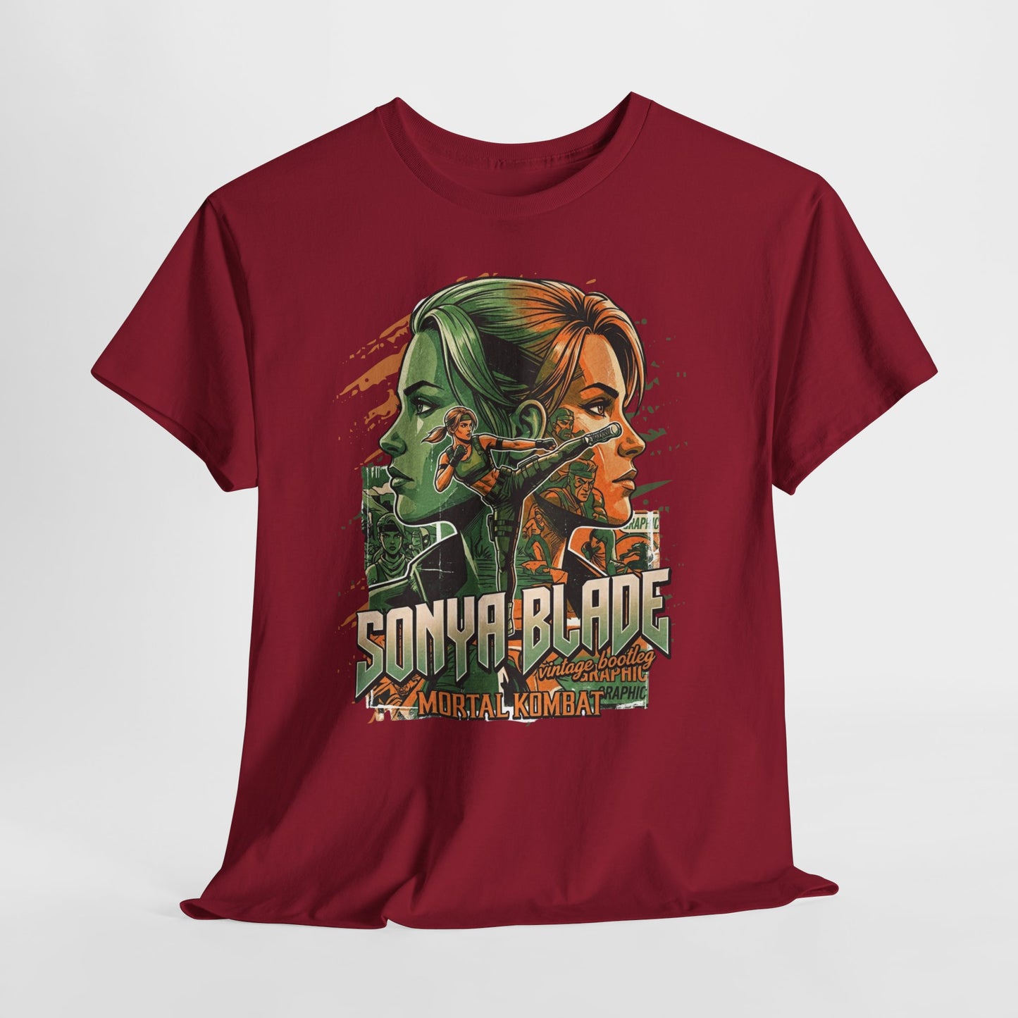 Sonya Blade Retro Fighter T-Shirt — Mortal Kombat Inspired Graphic Tee