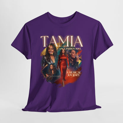 TAMIA Portrait Collage Tee — "More" Album Tribute Graphic T‑Shirt